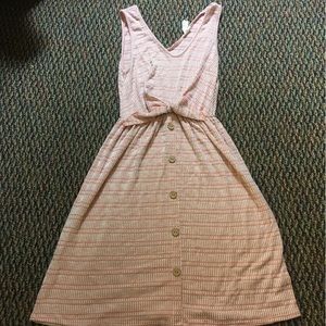 Pink and white Cottagecore Sundress